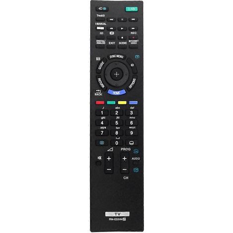 Télécommande de remplacement RM-ED044 pour téléviseur (noire) (1/5)