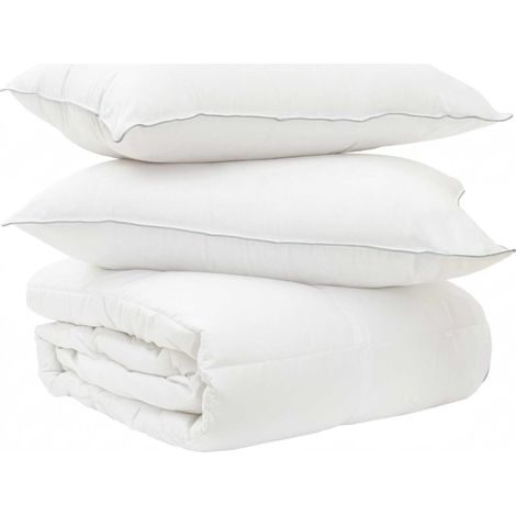 Parure de lit bambou 240x220 cm matelassée respirante (1/5)