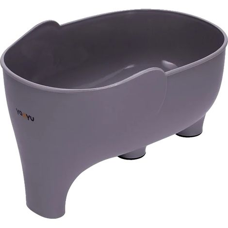 Colador de fregadero ecológico con forma de elefante, color morado. (1/2)