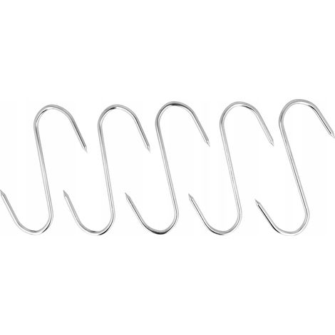 Gancho para fumar, acero inoxidable, 3,2 mm, juego (1/3)