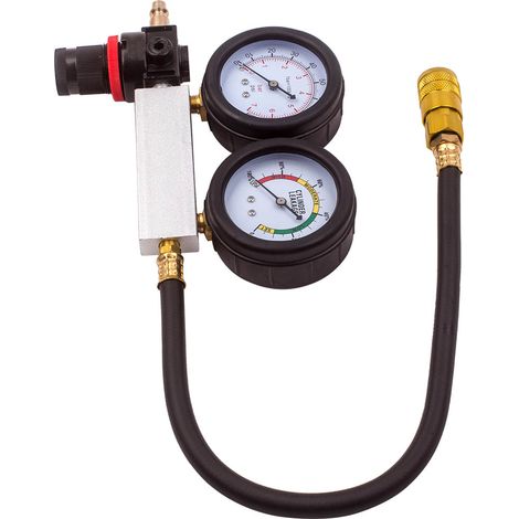 Cylinder Leak Tester Detector Petrol Engine Compression Leakage Leakdown Kit Set (1/5)