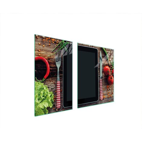 PLATO DE VIDRIO Y TABLA DE CORTAR 100x52 COCINA (1/5)