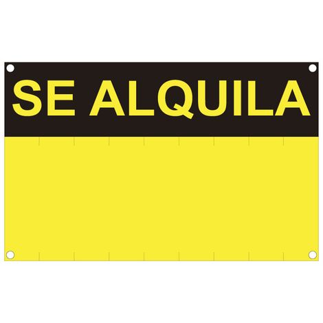 Panneau Se Alquila Pvc Panneau Pvc Résistant Pour Location - Normaluz (1/2)