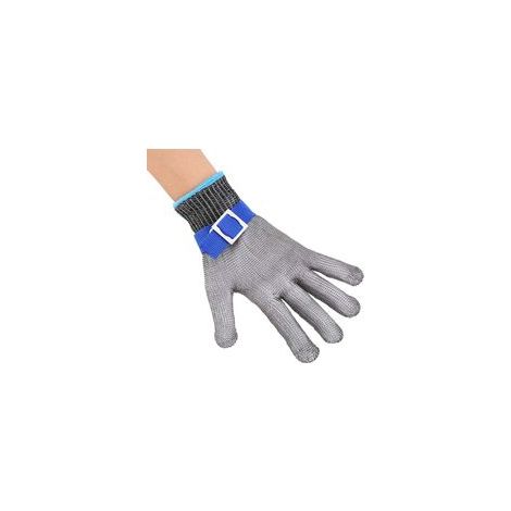 (XL)Gants - Gants anti-coupures et piqûres en fil d'acier inoxydable avec maille métallique pour coups de couteau et griffures (1/5)