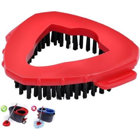 1 brosse de nettoyage, tête de brosse de rechange, compatible avec O Ceda et Viled EasyWring 1 système de réservoir, tête de brosse de rechange, pour carrelage mural dans la salle de bain, la cuisine (1/5)