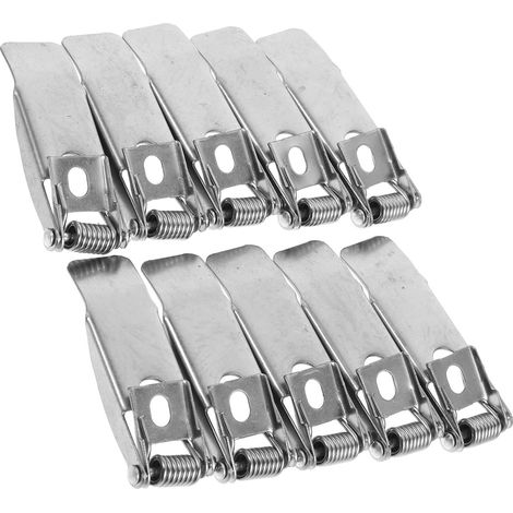 Clip à ressort pour downlight plafonnier 10 clips en fer à élasticité exceptionnelle adaptés pour éclairage encastré dans maisons (1/5)