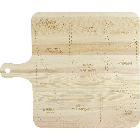 Planche de Présentation "L'apéro Entre Amis" 44cm Naturel