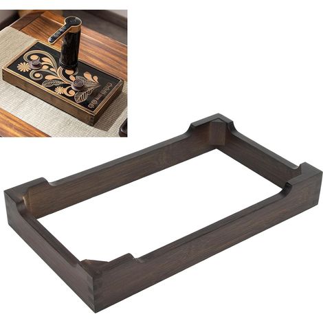 Cadre En Bois De Bambou Moso Portable Pour Tables De Cuisson à Induction, Base De Réchaud électrique à Mortaise Et Tenon, Fabriqué à la Main Avec des Coins Arrondis Accessoire Multifonctionnel (1/5)