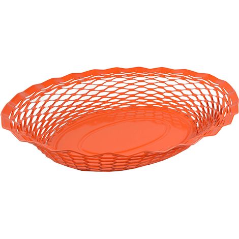 Corbeille à Pain 30 X 24 Cm Orange - Vintages - Roger Orfevre (1/2)