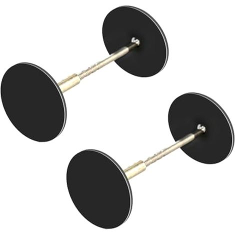 Set de couvercles de trous de poignée, bouchon de porte rond décoratif, remplisseur de trou métallique, plaque de couvercle pour poignée de porte, réparation de trou de serrure et de porte pour (1/5)