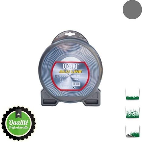 Fil nylon bi-composant 1,60 mm x 15m – Résistance jusqu'à 260°C – Adaptable sur débroussailleuse – Qualité professionnelle