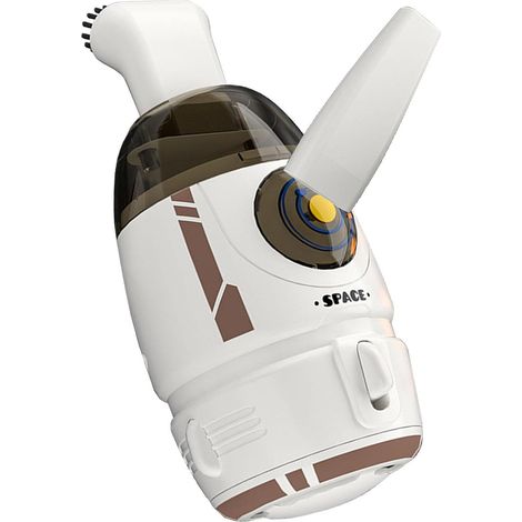 Cartoon Rocket Desktop Dust Cleaner - Vaignage à Main avec Une Forte Aspiration Outil de Nettoyage Compact pour Les Poils, la poussière et Les débris sur Les Bureaux et Les Tables (1/5)