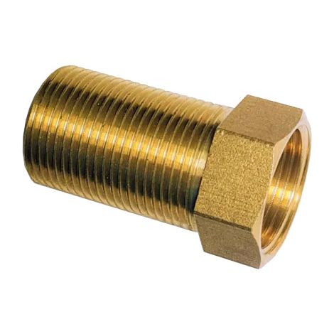 Thermador – Raccord de robinetterie mâle et femelle en laiton – Rallongé 12X17 – Filetage entrée 3/8" – Pour plomberie à visser