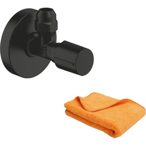 GROHE negro mate + válvula de cierre de microfibra