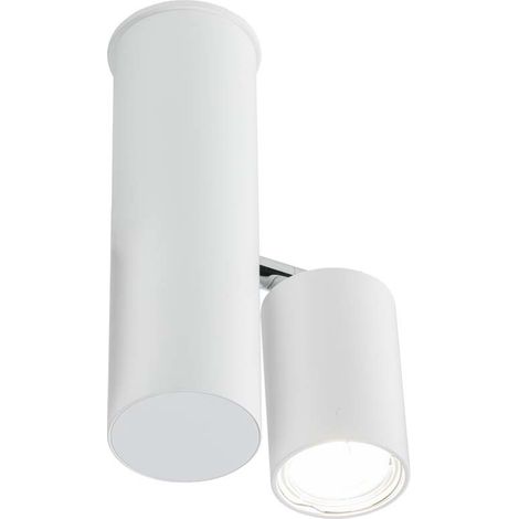 Faretto soffitto bianco tondo orientabile GU10 10W Shilo (1/2)