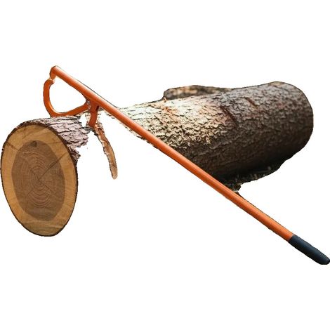 Casseur de bûches, Acier robuste, Crochet inclinable réglable, vert armée (1/2)