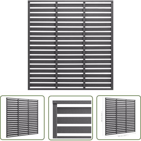Panneau de clôture Clôture de jardin Panneau de Porte WPC 180x180 cm Gris 32650 (1/4)