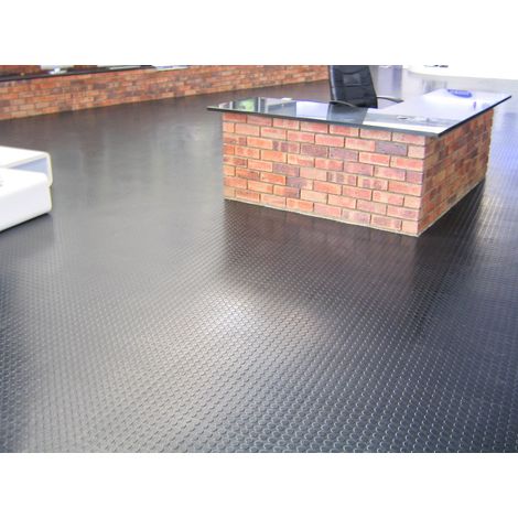 Naturasol – Dalle caoutchouc pastillée 500x500mm – Antidérapante – Pour usage résidentiel et commercial – Trafic intense – Caoutchouc naturel (1/2)