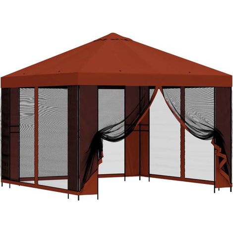 Cabane de jardin, 3 m x 3 m, murs en terre cuite (1/5)