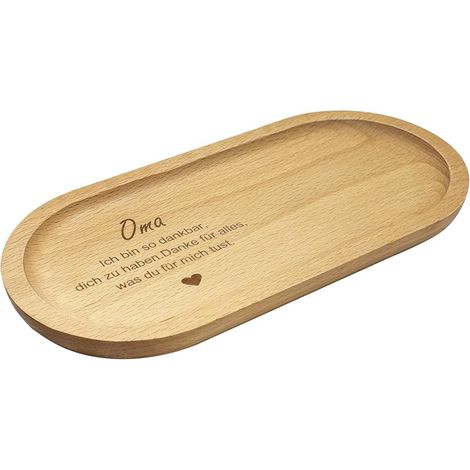 Geschenke für die Familie – Graviertes Bambustablett, Papa, Mama, Opa, Oma, Geburtstagsgeschenk, Vatertagsgeschenk, Muttertagsgeschenk, Weihnachtsgeschenk (Oma) (1/5)