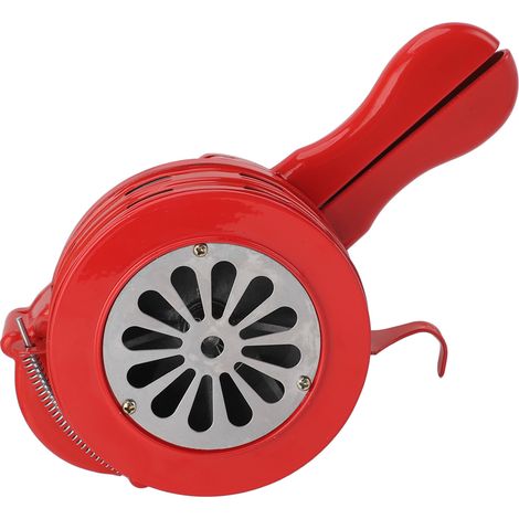 Alarme à manivelle 110db en alliage d'aluminium, sirène de sécurité d'urgence Portable, klaxon portatif pour attaque d'incendie soudaine rouge