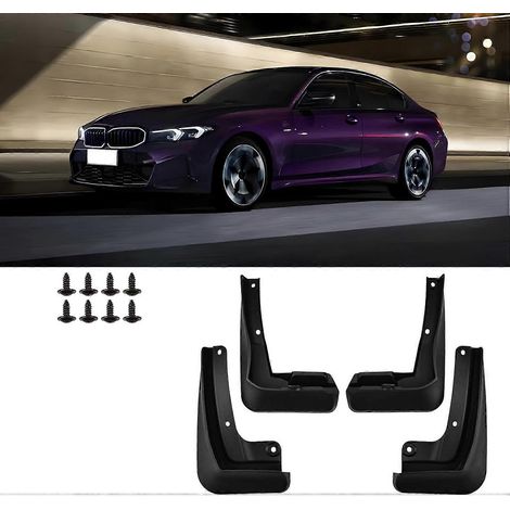 Bavettes de protection anti-éclaboussures compatibles avec BMW Série 3 (2025-2025) - Accessoires de protection avant et arrière - Kit de 4 pièces (1/5)