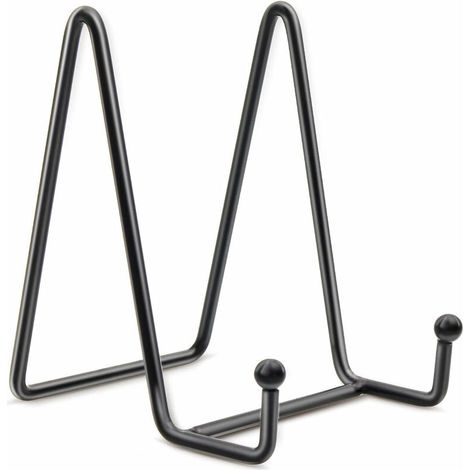 Bardusch-Présentoir assiettes en fer noir, support vertical pour assiettes décoratives, photos ou objets d’art. (1/5)