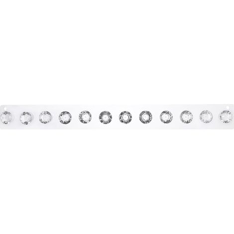 Clear Acrylic Jewelry Display Stand, Hanging Wall Shelf for Necklaces, Lightweight Storage for Bedroom (1/5)