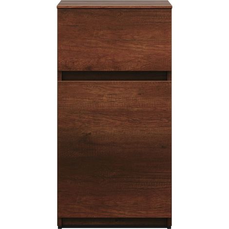 burgbad Lin20 mueble bajo lavabo, 2 extraíbles, 400x357x780mm,