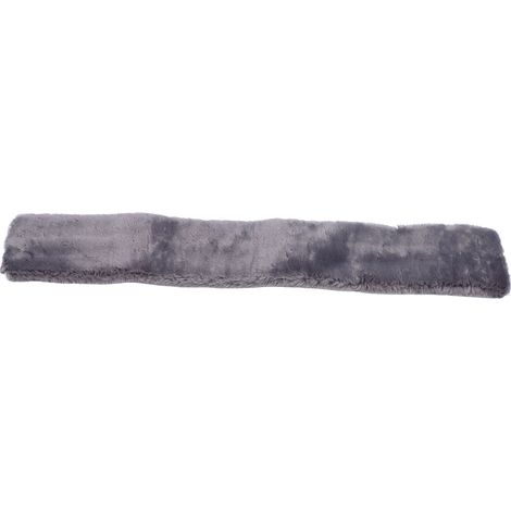 Sangle de selle pour cheval légère et résistante à l'usure, en imitation polaire, protection ventrale grise (1/5)