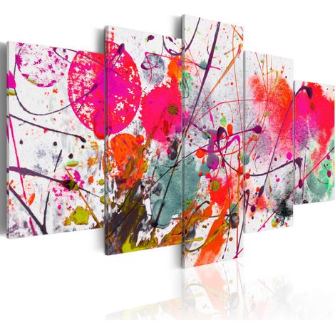 Tableau Imprimé "Dance of Red" 100 x 200 cm (1/2)