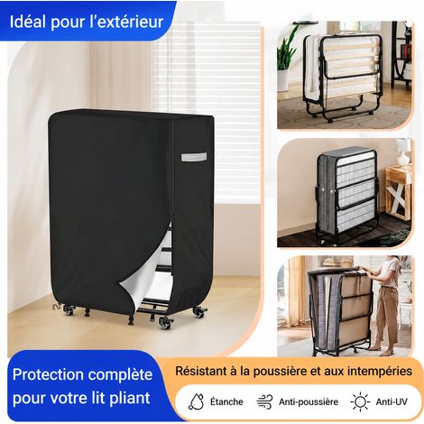 Housse de protection pour lit pliant en tissu Oxford noir 84 × 33 × 107 cm noir 84 33 107cm 20 × 25 × 2 cm 200 g – Livraison gratuite (1/5)