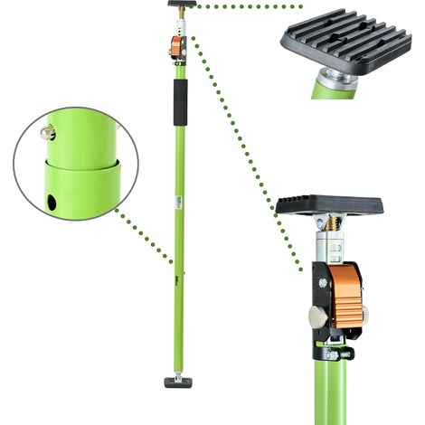 TRUTZHOLM Einhandstütze 110–203 cm Montagestütze Deckenstütze Teleskopstütze 60 kg höhenverstellbar (1/5)