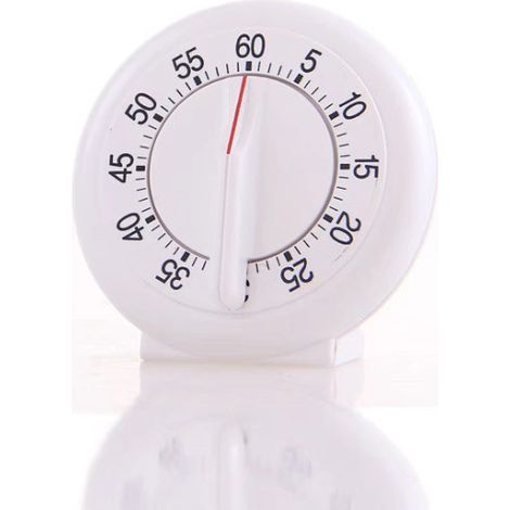 Minuterie de Cuisine de Forme Ronde de 60 Minutes, Compteur Mécanique-réveil pour la Cuisine, la Pâtisserie et l'exercice (1/5)
