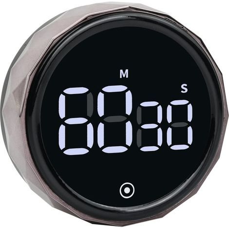 Minuteries de Cuisine Numériques 3 Volume Réglable Compte à Rebours Magnétique Minuterie à Grand Écran LED pour Cuisson Étudier S'entraîner (1/5)