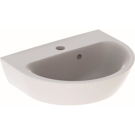 Lave-mains droite NOVA avec trou pour robinetavec trop plein 450x360mm blanc KT