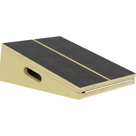 Tabla inclinada de madera ajustable para estiramientos, 4 niveles, antideslizante (1/5)