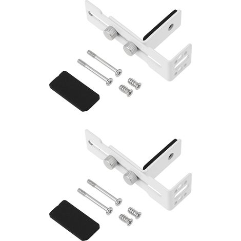 Lot de 2 Supports de Carte Graphique avec Vis en Acier Inoxydable Blanc Anti-affaissement 6-96 Mm (1/5)