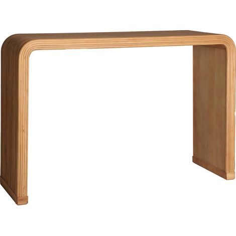 Console d'entrée bois clair style nordique élégance scandinave - Bois naturel clair chaleureux (1/4)