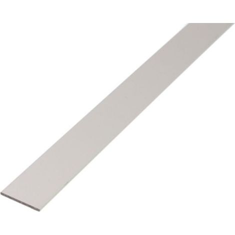 Plano / barra aluminio 1000/25x2mm plata (1/2)