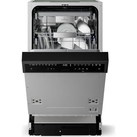 Klarstein Velaire lavavajillas integrado parcial  Minimalista, compacto  Clase de eficiencia energética B  45 cm