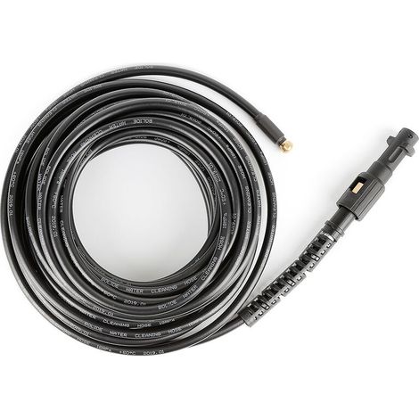 Manguera flexible de 15 m para limpieza de desagües, limpieza de fregaderos a alta presión, kit con adaptador para Karcher K1-K7