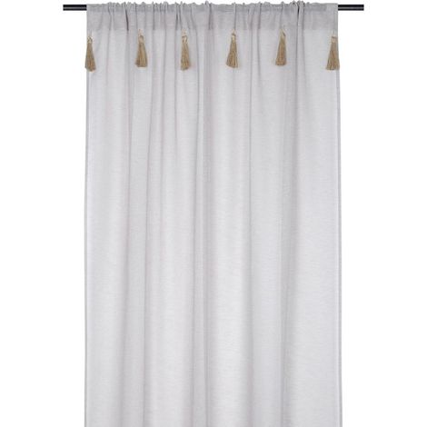 Voilage passe tringle 140x260 cm Ibiza naturel