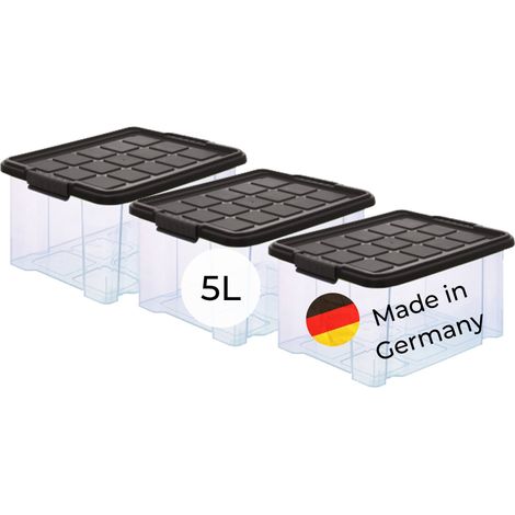 3x Novaliv Aufbewahrungsbox  3x Aufbewahrungsbox, 3x Deckel (1/5)