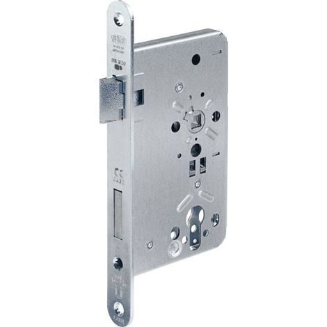 BKS Feuerschutztürschloss B-1206 24/65/72/9mm DIN L 24mm rd VA - B-12060-55-L-8