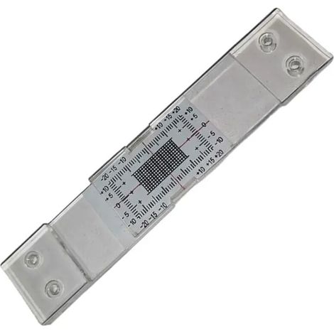 Moniteur portable de fissures avec échelle en plastique facile à lire, pour surveiller les fissures dans le béton, 1 pièce