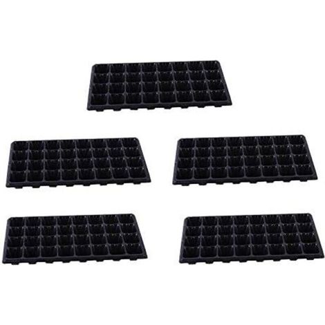Biologisch abbaubare Anzuchttöpfe aus Zellstoff – 32-Zellen-Keimschale mit Mini-Gewächshaus, 5er-Set