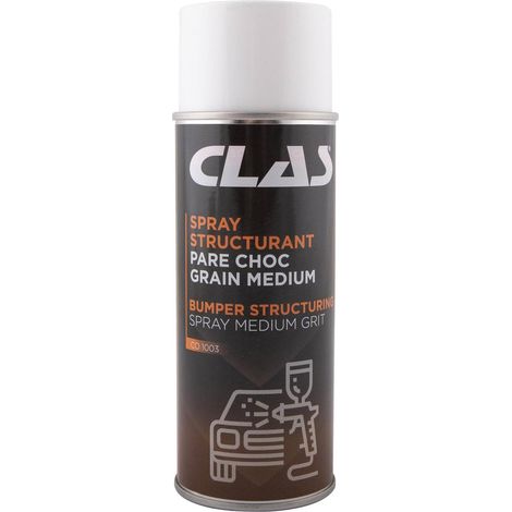 Spray structurant pare choc grain médium 400mL spécial carrosserie - CO 1003 - CLAS Equipements (1/2)