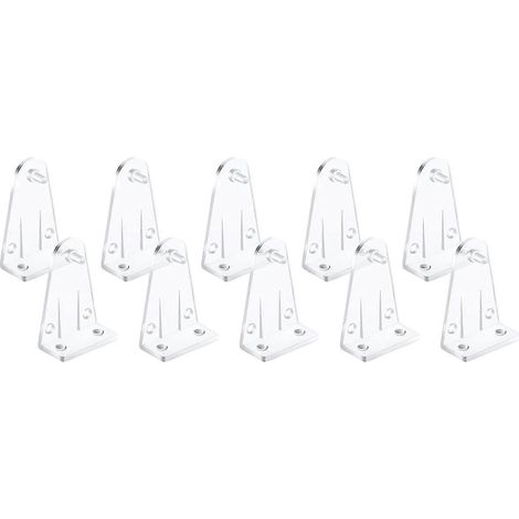 10 supports de fixation transparents en plastique pour rail inférieur de stores, clips de rechange pour rail inférieur de 2 pouces. (1/5)