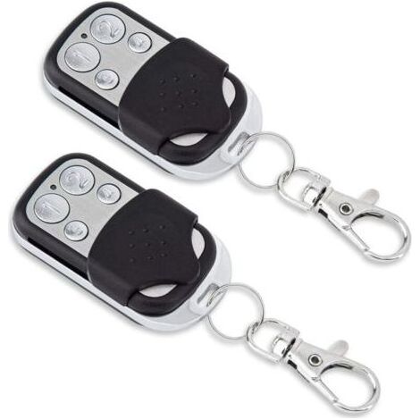 Lot de 2 émetteurs de rechange pour porte de garage 433,92 MHz 100 % compatible avec NOVOFERM NOVOTRON 502 MAX43-2, 504 MAX43-4, 512 MIX43-2, MNHS433-02, MNHS433-04 (1/4)
